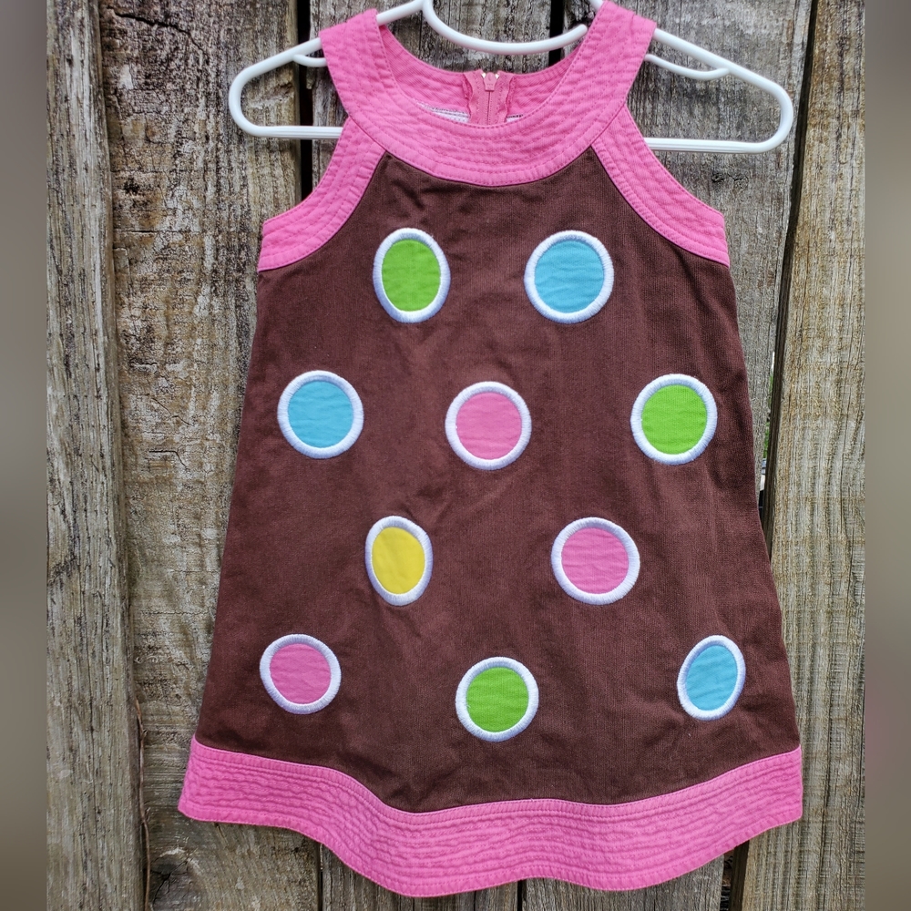Peaches and Cream 3T Girls dress lined EUC